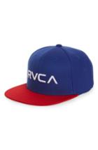 Men's Rvca Twill Snapback Baseball Cap - Blue