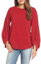 Women's Pleione Angle Cuff Sweatshirt - Red