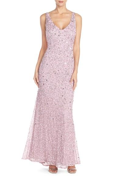 Women's Adrianna Papell Sequin Mesh Gown
