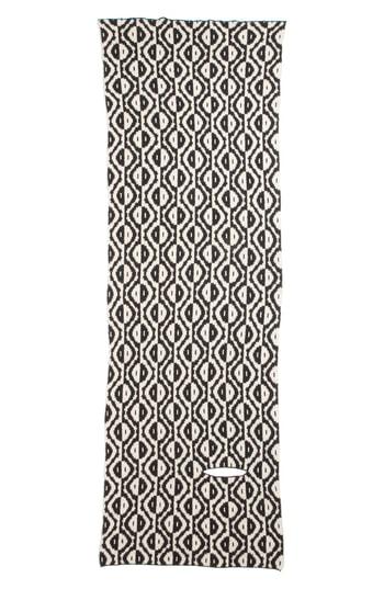 Women's Dries Van Noten Geo Jacquard Merino Wool Blend Scarf, Size - Black