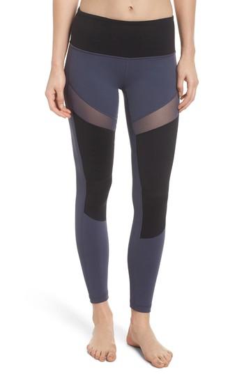 Women's Zella Autumn Block Ankle Leggings, Size - Grey