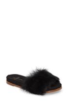 Women's Linea Paolo Lisa Genuine Rabbit Fur Slide Sandal