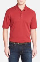 Men's Nordstrom Men's Shop Slim Fit Interlock Knit Polo, Size - Red