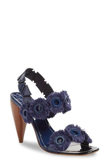 Women's Tory Burch Freya Eyelet Slingback Sandal