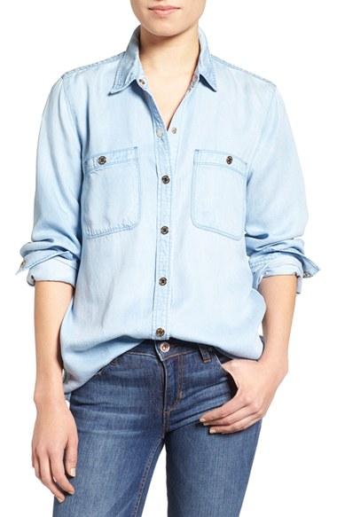 Women's 7 For All Mankind Boyfriend Chambray Shirt