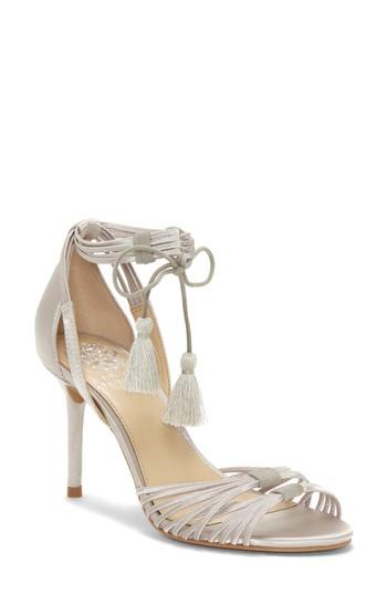 Women's Vince Camuto Stellima Tassel Sandal .5 M - Grey