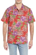 Men's Tommy Bahama Hibiscus Cove Short Sleeve Silk Blend Sport Shirt