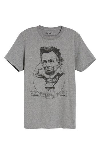 Men's The Rail Abe Lincoln T-shirt, Size - Grey