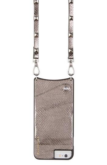 Bandolier Sarah Metallic Faux Snakeskin Iphone 6/7/8 & 6/7/8 Crossbody Case - Metallic