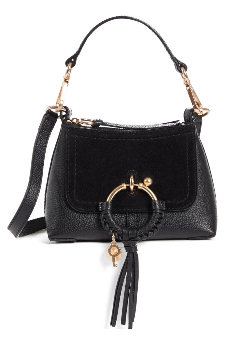 See By Chloe Mini Joan Leather Crossbody Bag - Brown