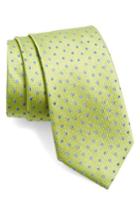 Men's Nordstrom Double Dot Silk Tie, Size - Green