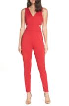 Women's Fraiche By J Cutout Jumpsuit - Red