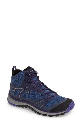 Women's Keen Terradora Waterproof Hiking Boot .5 M - Blue