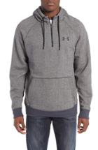 Men's Under Armour Rival Quarter Zip Hoodie, Size - Grey