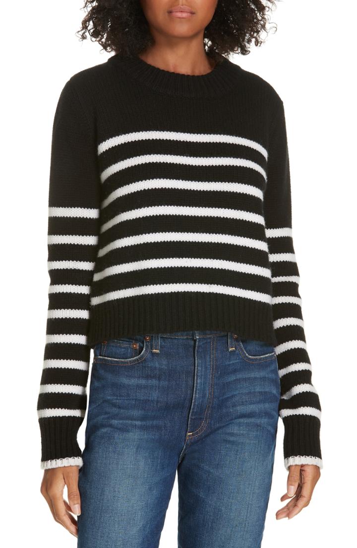 Women's La Ligne Mini Maren Wool & Cashmere Sweater - Black