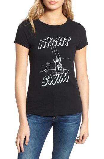 Women's Pam & Gela Night Swim Tee, Size - Black