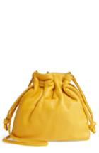 Clare V. Petit Henri Leather Bucket Bag - Yellow