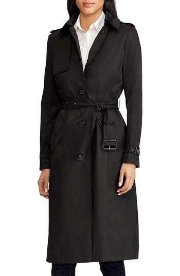 Women's Lauren Ralph Lauren Hooded Trench Coat