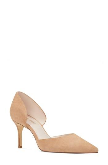 Women's Nine West Mossiel Open Sided Pump M - Beige