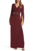 Women's Adrianna Papell Faux Wrap Gown - Red