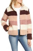 Women's Bp. Stripe Fleece Jacket, Size - Ivory