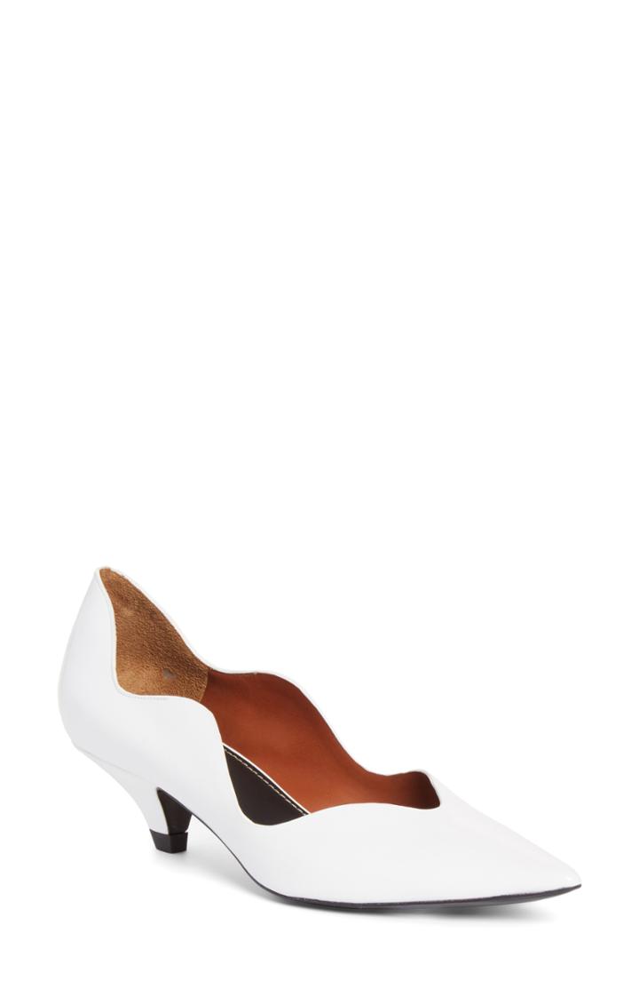 Women's Proenza Schouler Wave Pointy Toe Pump Us / 39eu - White