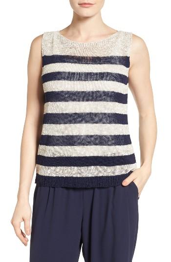 Women's Eileen Fisher Stripe Open Knit Top