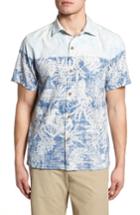 Men's Tommy Bahama Regular Fit Rising Tides Silk Blend Sport Shirt - White