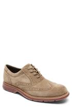 Men's Rockport Total Motion Fusion Wingtip .5 M - Beige