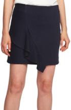 Women's 1.state Ruffle Pinstripe Miniskirt - Blue