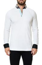 Men's Maceoo Long Sleeve Polo (s) - White