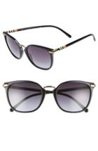 Women's Burberry 53mm Gradient Square Sunglasses - Black