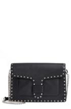 Rebecca Minkoff Medium Midnighter Leather Crossbody Bag - Black