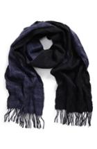 Men's John Varvatos Star Usa Double Face Windowpane Wool Scarf, Size - Blue