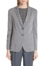 Women's Emporio Armani Patch Pocket Blazer Us / 38 It - Grey
