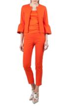 Women's Akris Punto Ruffle Cuff Jacket - Orange