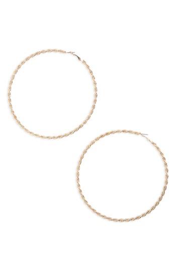 Women's Natasha Gold Twist Hoop Earrings