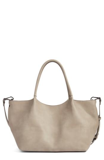 Sole Society Cindy Faux Leather Convertible Tote - Grey