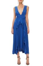 Women's Topshop Pinafore Midi Dress Us (fits Like 2-4) - Blue