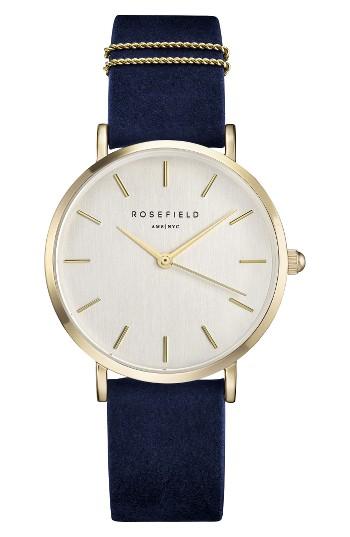 Women's Rosefield West Village Leather Strap Watch, 33mm