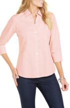 Women's Foxcroft Paityn Non-iron Cotton Shirt - Coral