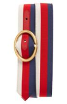 Men's Gucci Slider Belt 0 Eu - Blue/ Red/ White