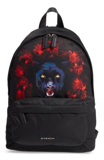Givenchy Jaguar Satin Backpack - Black