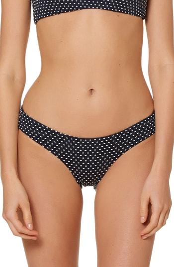 Women's Red Carter South Beach Hipster Bikini Bottoms - Black