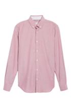 Men's Lacoste Button-down Sport Shirt Eu - Red