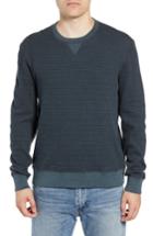 Men's Billy Reid Regular Fit Waffle Crewneck Sweatshirt - Blue