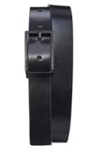 Men's Ck Calvin Klein Matte Leather Belt - Black Black