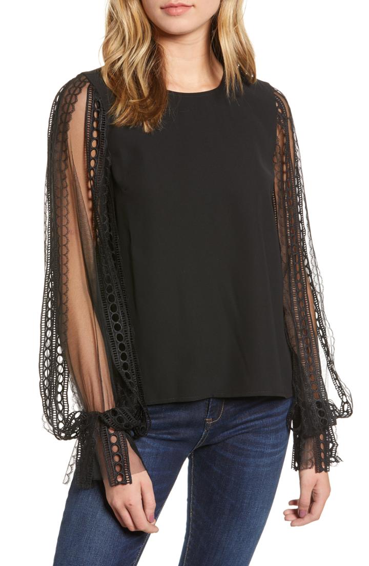 Women's Endless Rose Lace Sleeve Blouse