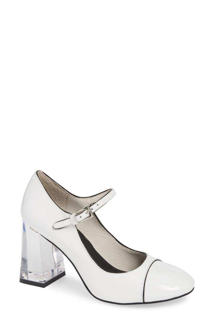 Women's Jeffrey Campbell Denny Pump .5 M - White