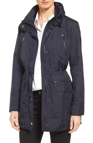 Women's Michael Michael Kors Hooded Anorak - Blue